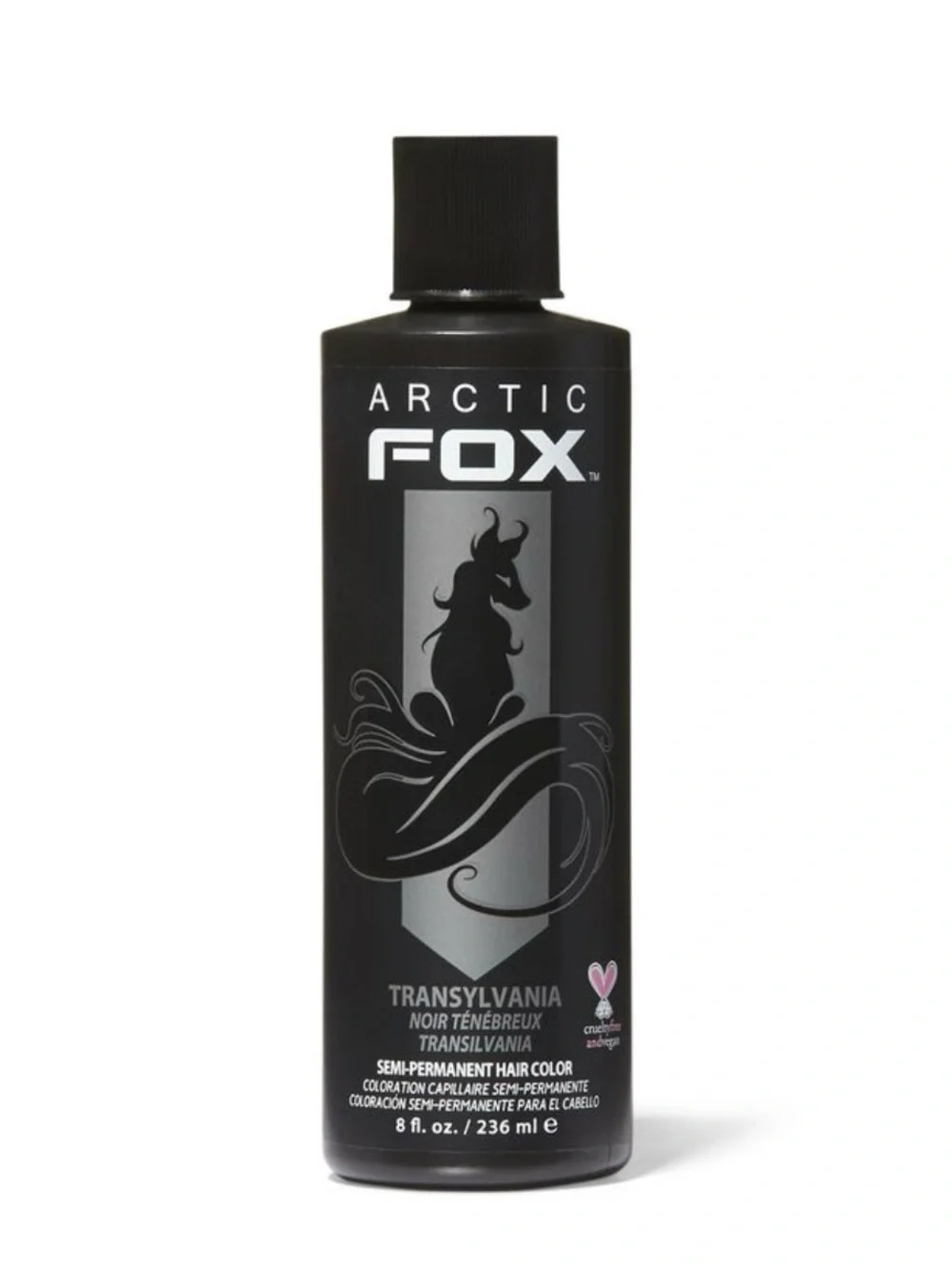 Arctic Fox Semi-Permanent Hair Color — Transylvania (Black) 8 fl oz